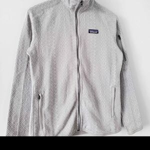 Patagonia Size M Better Sweater Jacket Zip Frozen Jacquard : Salt and Grey color